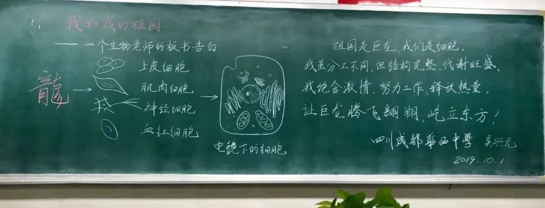 [中国教育报]惊艳！老师用板书花式告白祖国，原来可以这么美！