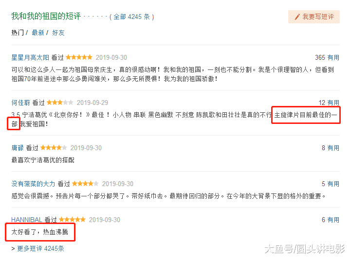 中国质量万里行■豆瓣8.2,《我和我的祖国》热映，口碑炸裂，网友：太好看了