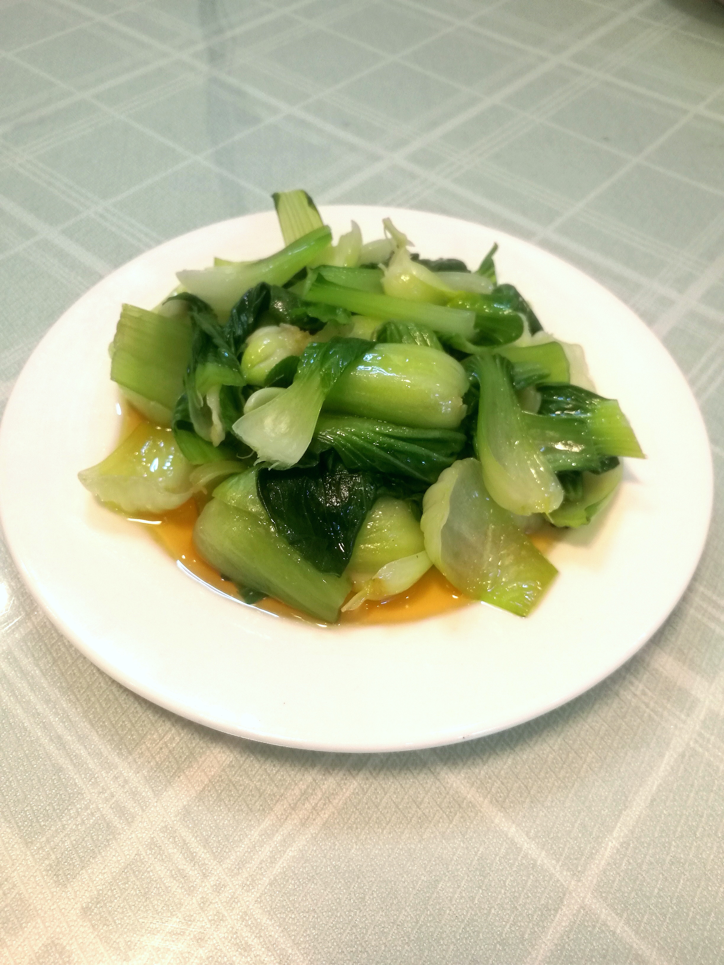 蚝油炒青菜图片