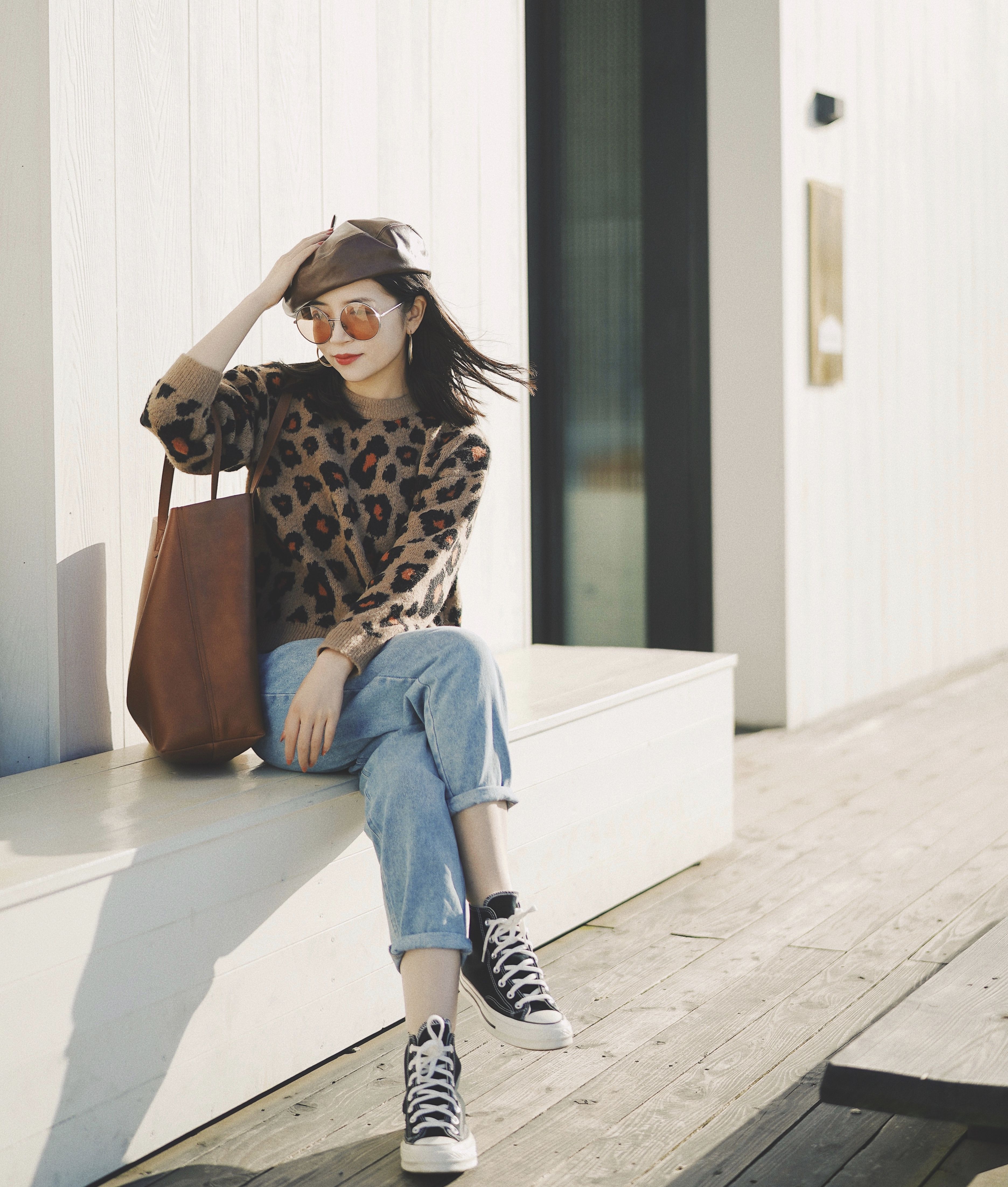 学学三木的毛衣搭配,美到窒息,温暖整个秋天