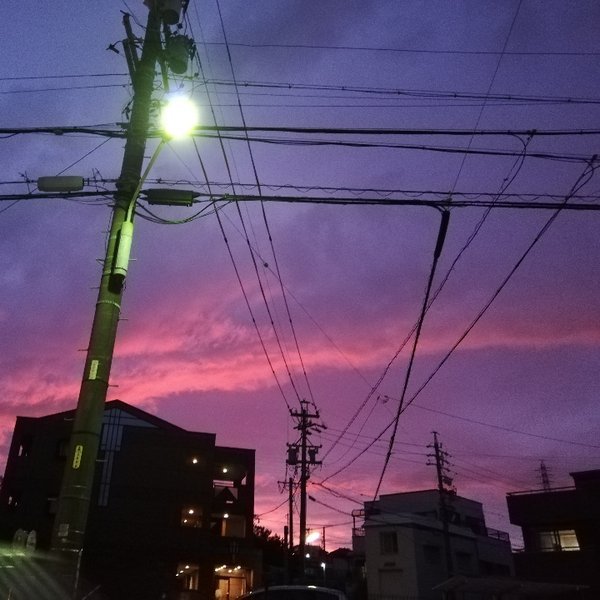 #经济日报#强台风海贝思今晚登陆日本 多地天空变紫