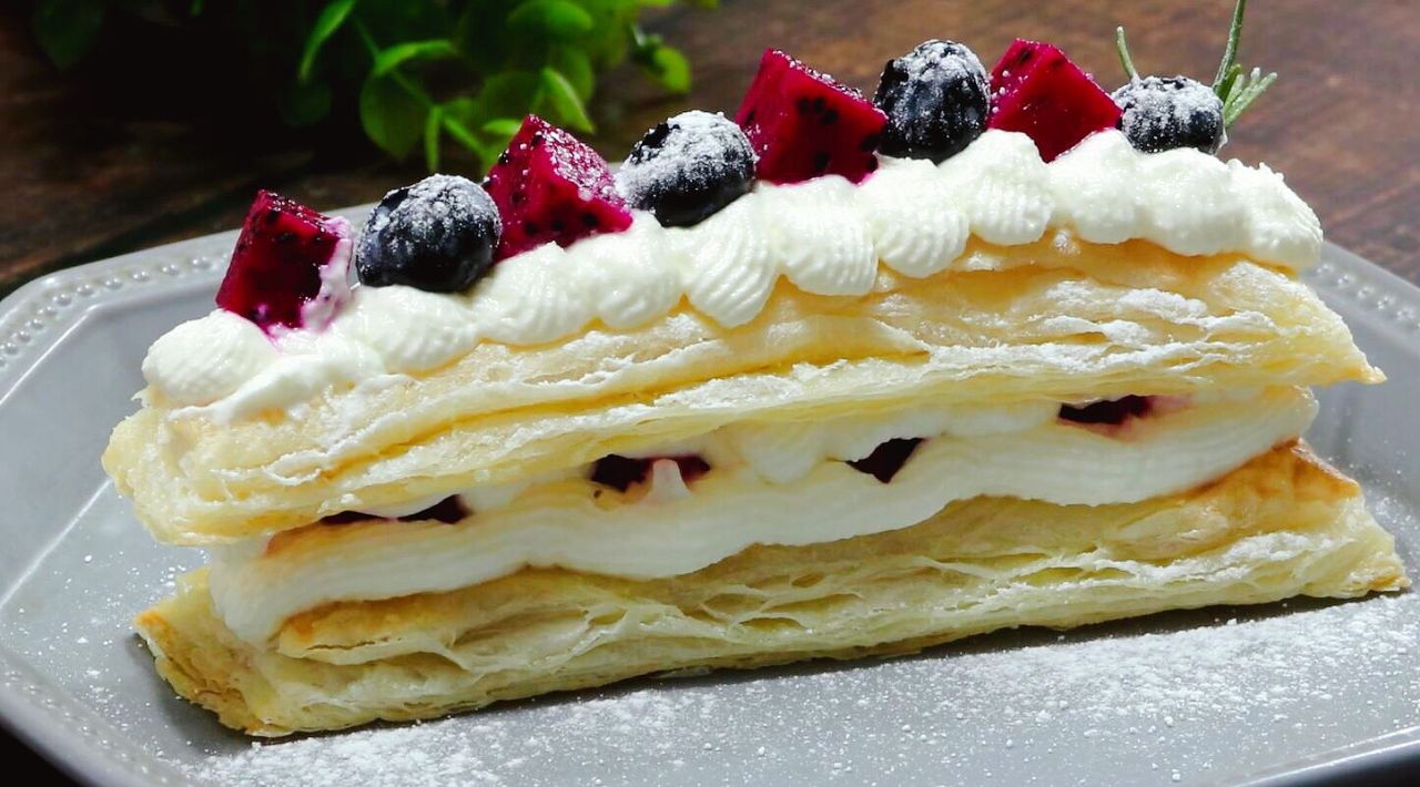不用揉面不需要发面教你懒人酥皮蛋糕的做法香甜可口