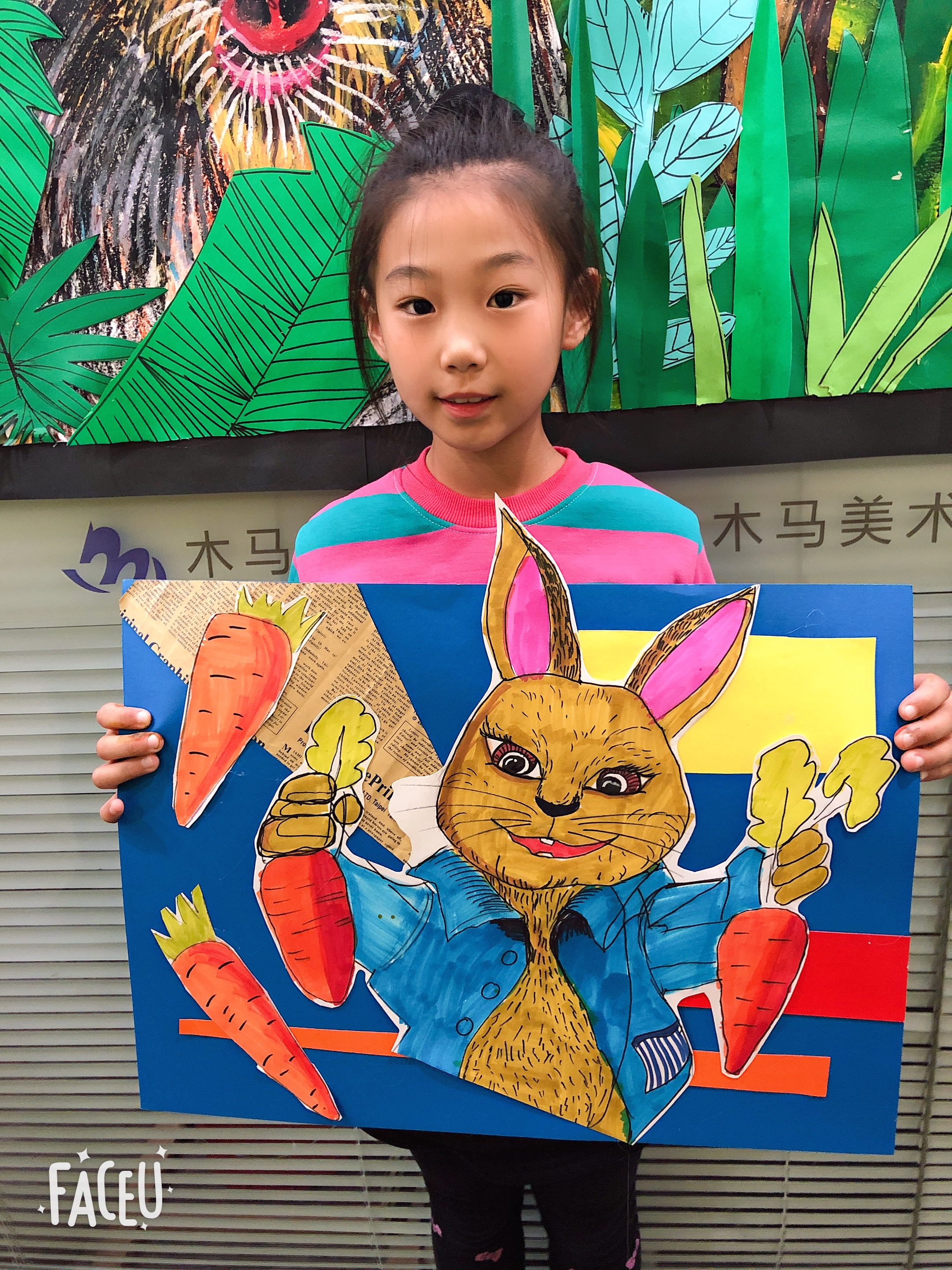 儿童画少儿美术彼得兔