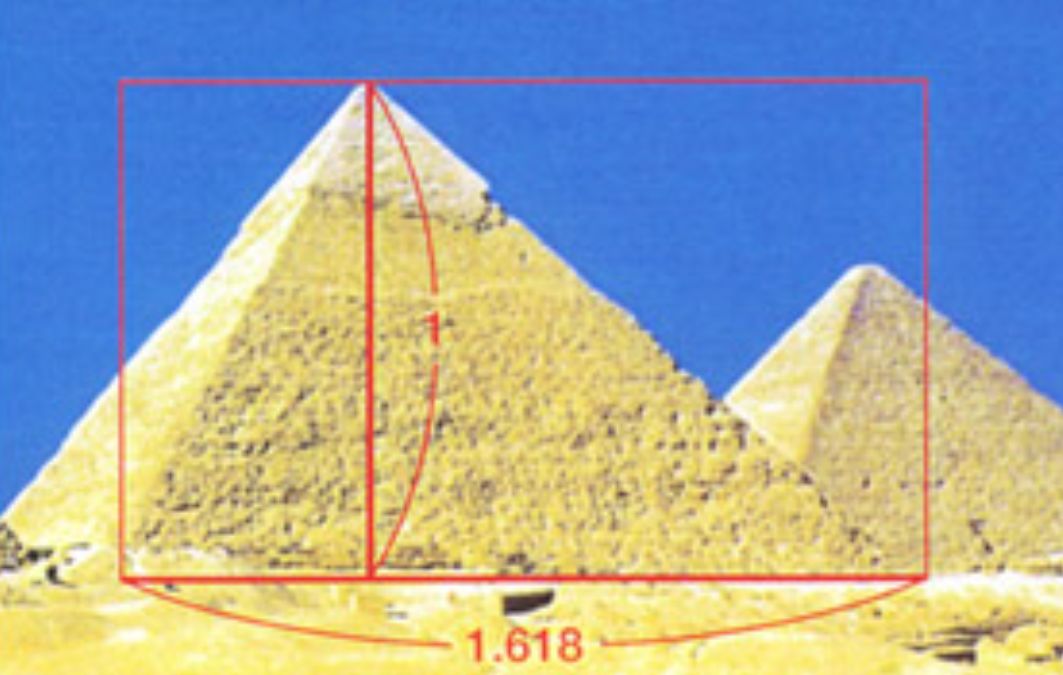 金字塔黄金分割图片