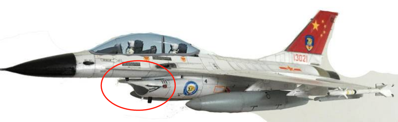 F-16/79，注意其进气口设计不同