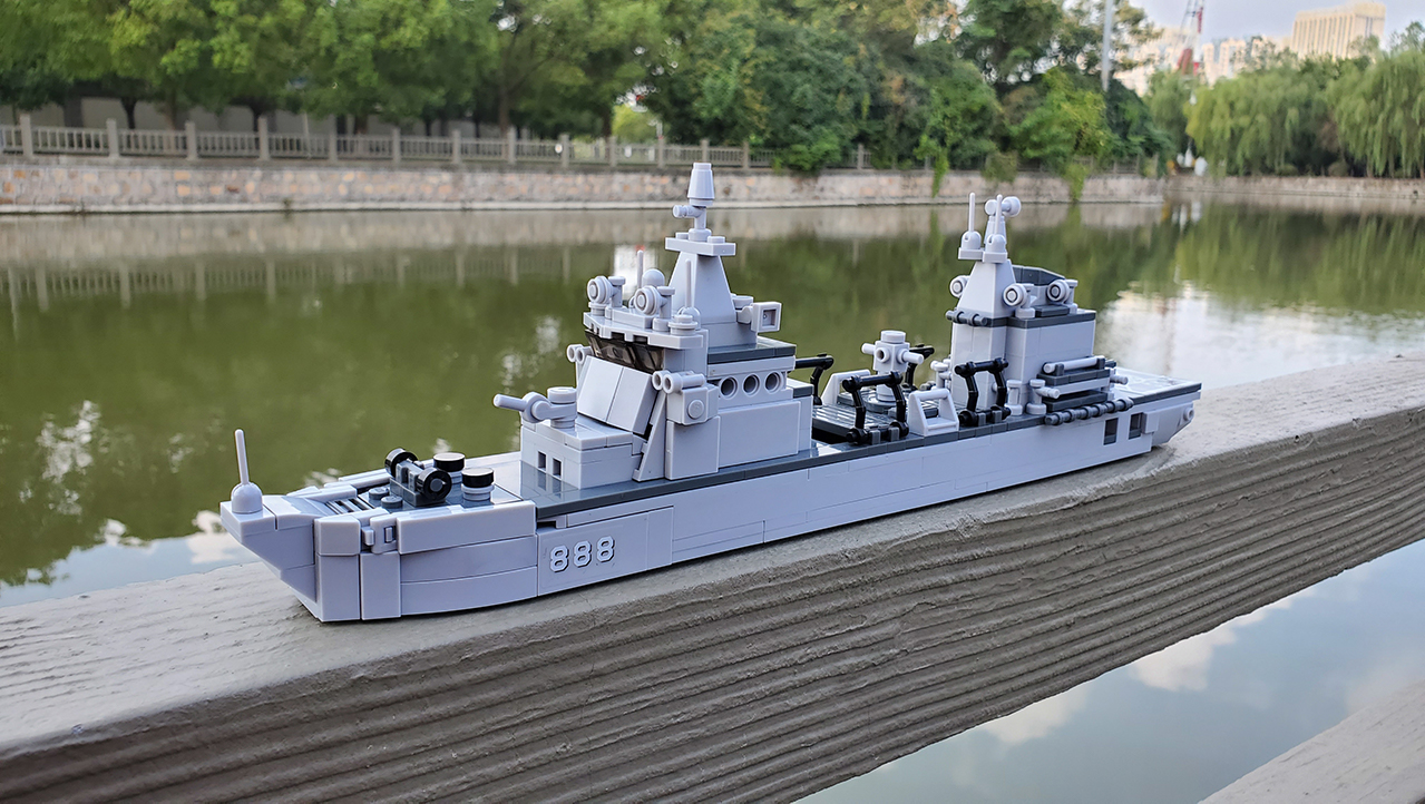 补给舰也要做积木小鲁班906b型补给舰图文评测