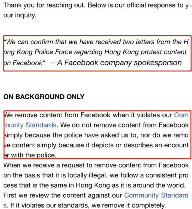 环球时报■比拒删污蔑港警帖文更绝的，是脸书给我们的回应