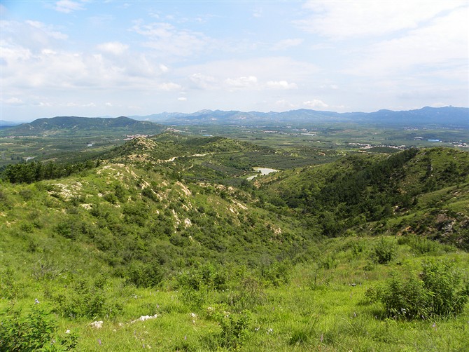 这条山谷就是大沽河的源头了