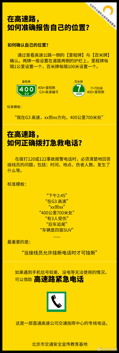 经济日报：高速路上请求救援，如何准确报告自己的位置？
