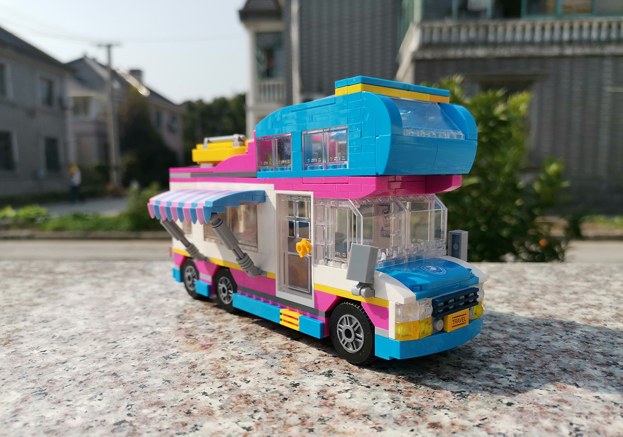 阳光,沙滩和房车:loz积木mini颗粒沙滩房车图文评测