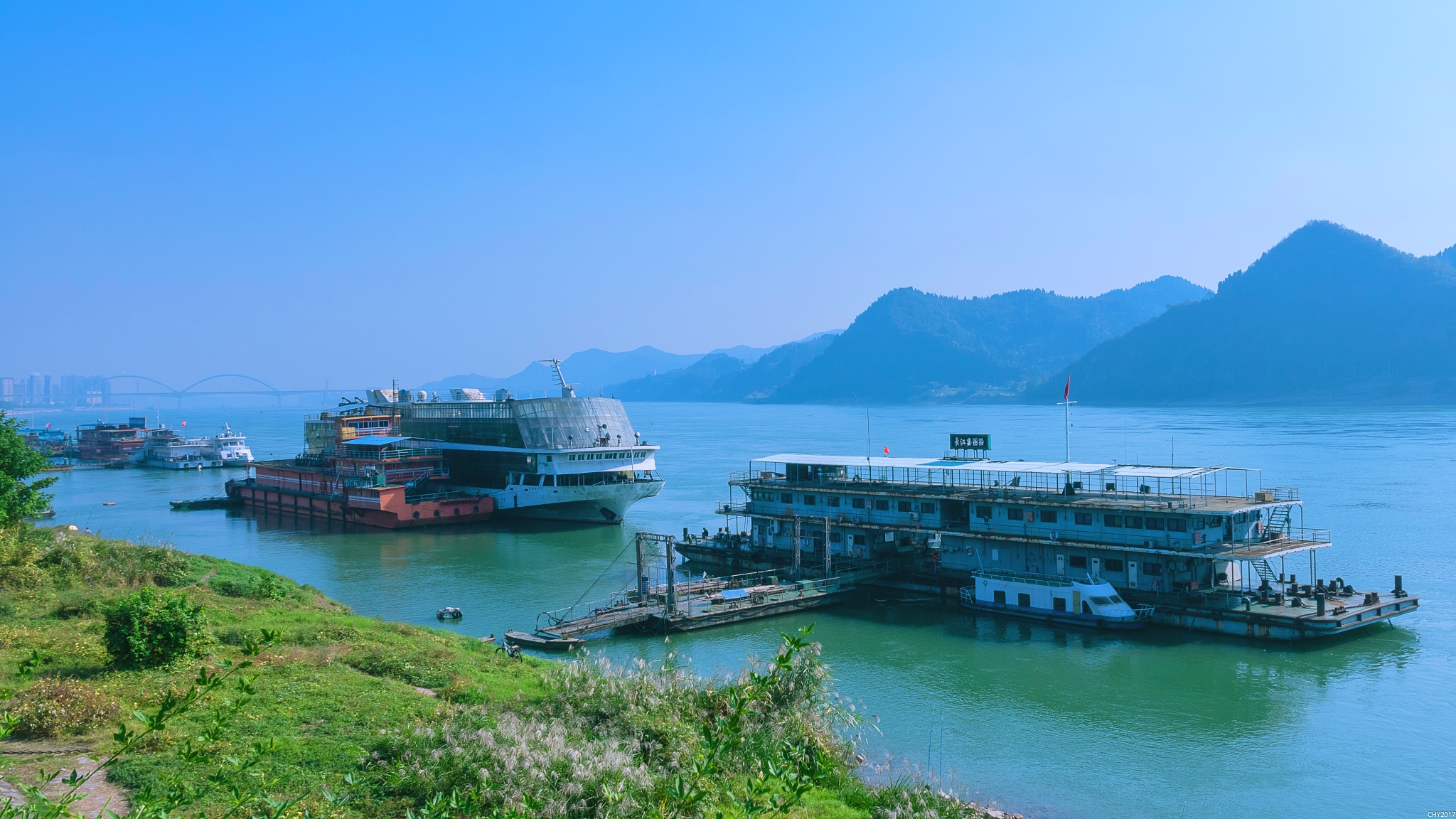 世界上的唯一长江三峡风光