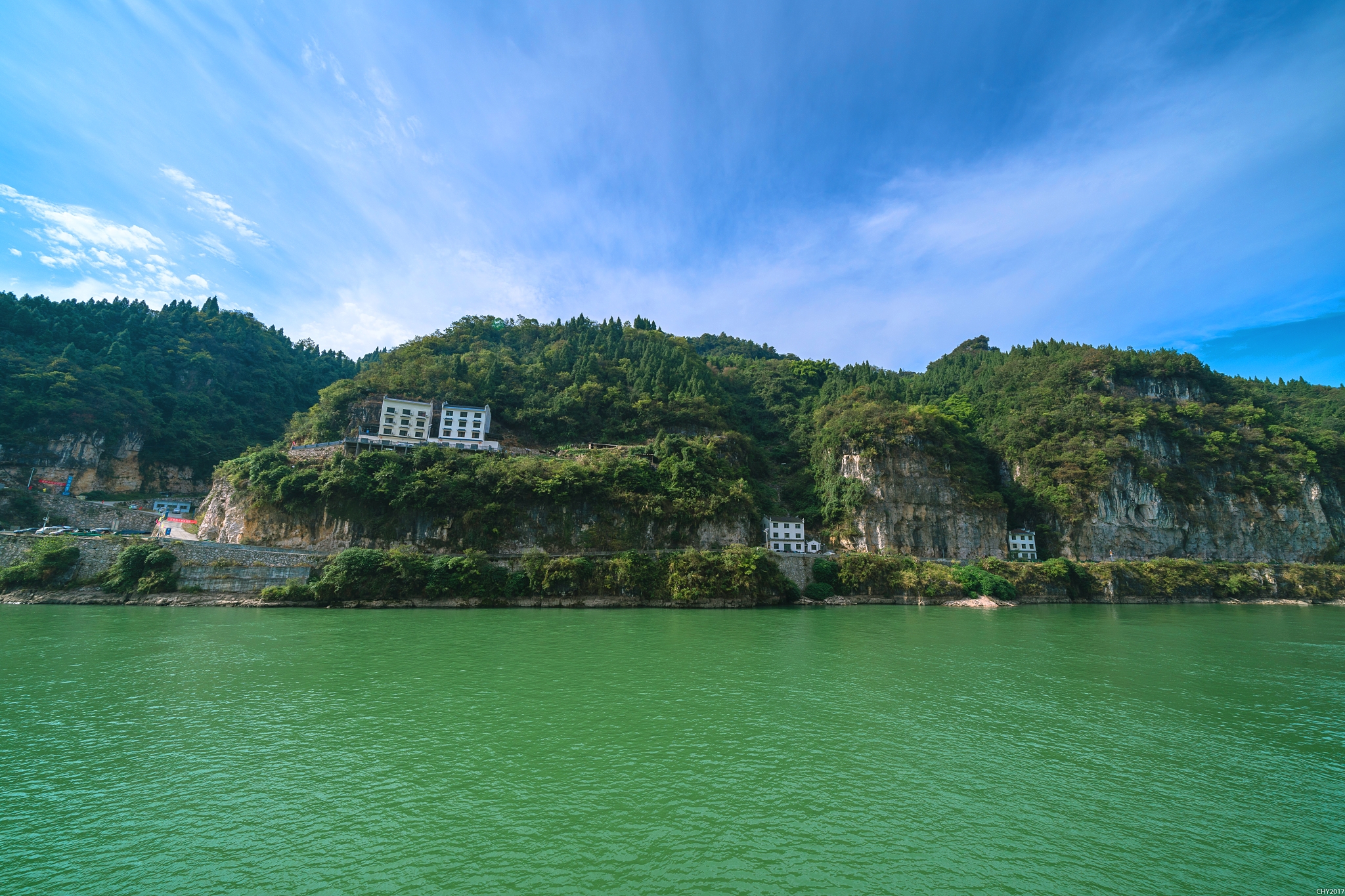 世界上的唯一长江三峡风光