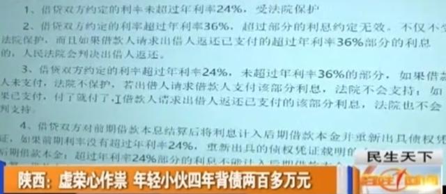 海峡消费报■26岁小伙虚荣心作祟，四年间竟欠债两百多万，家人知道后这样做？