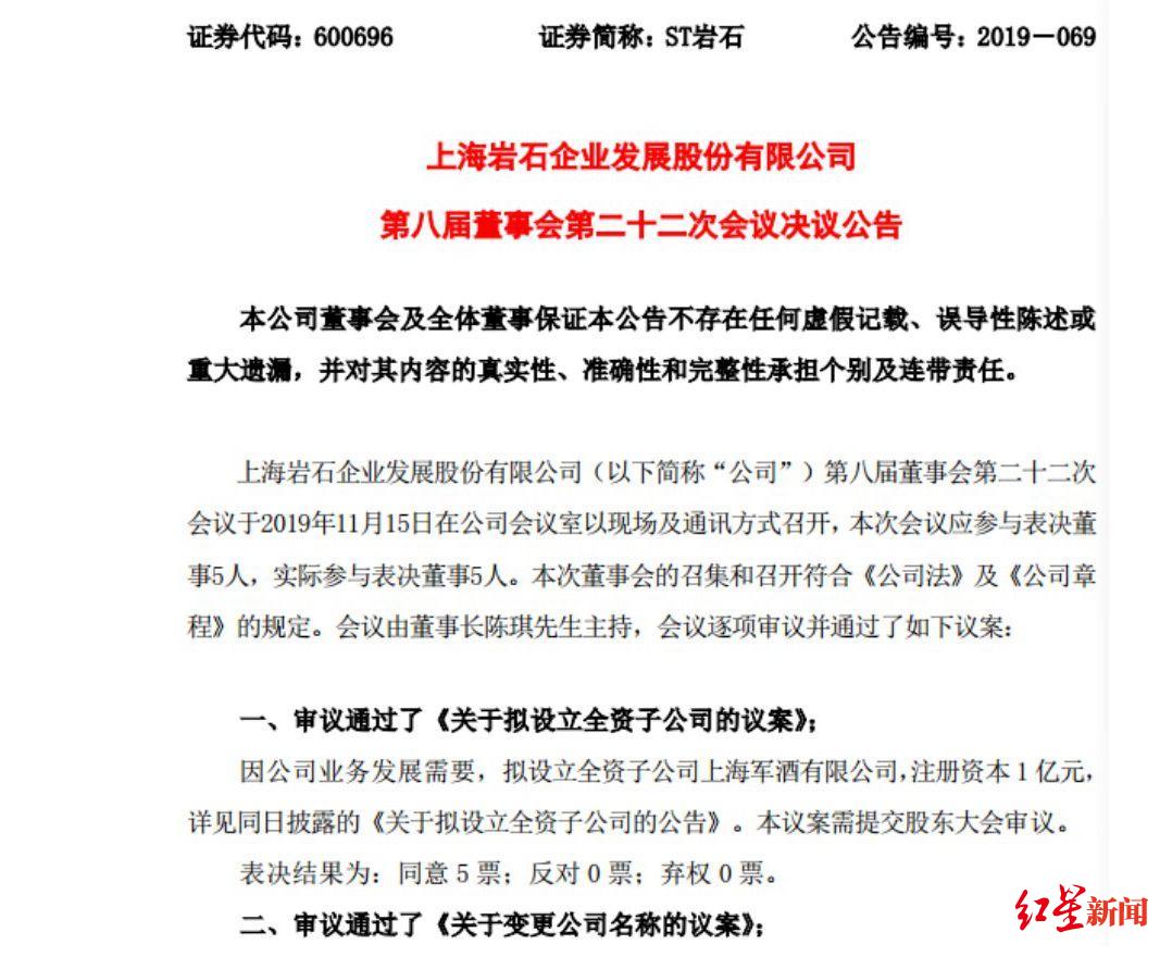红星新闻：改了12次名字！它将成白酒行业上市公司，专家：诱导股民套路