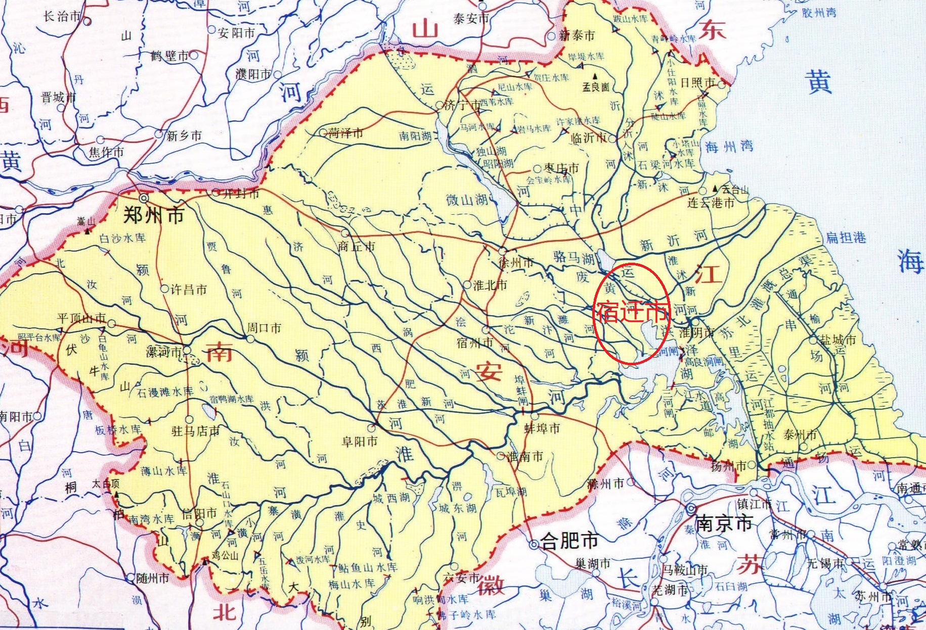 淮河路线全图图片