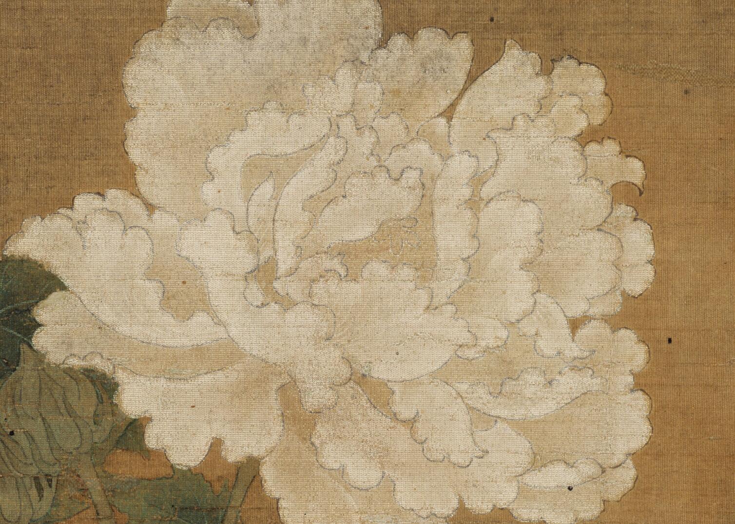 《红白芙蓉图》局部