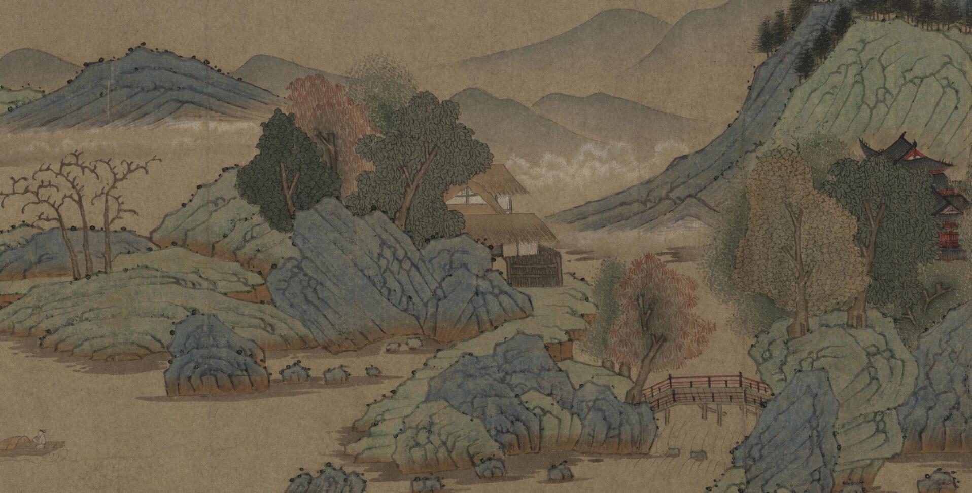 《幽居图卷》局部