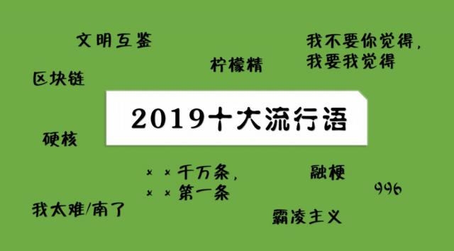 #半岛晨报#我太南了、柠檬精、硬核……2019年十大流行语新鲜出炉！
