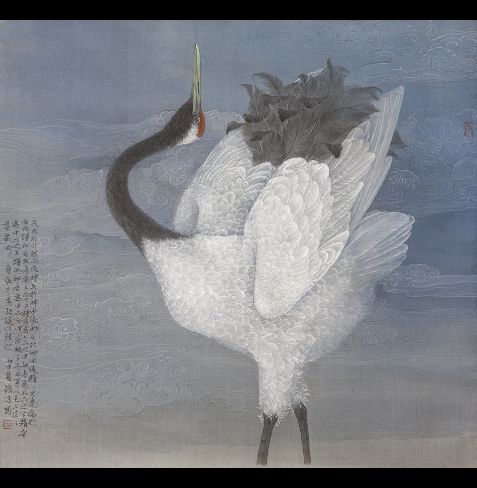 仙游人物天工清新意趣盎然郑路迅工笔花鸟画作品欣赏