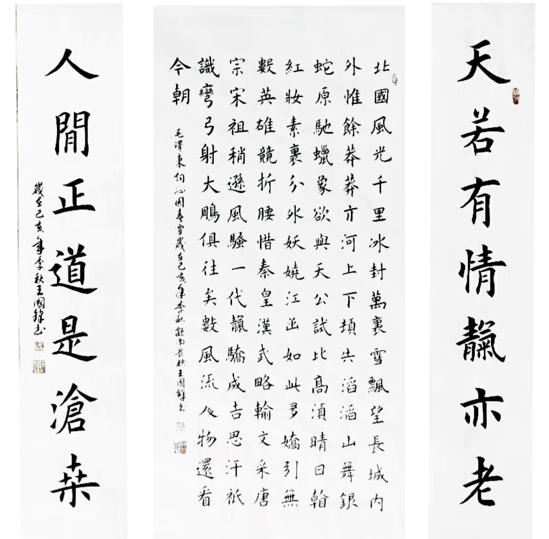 赏王国锋老师的书法风采