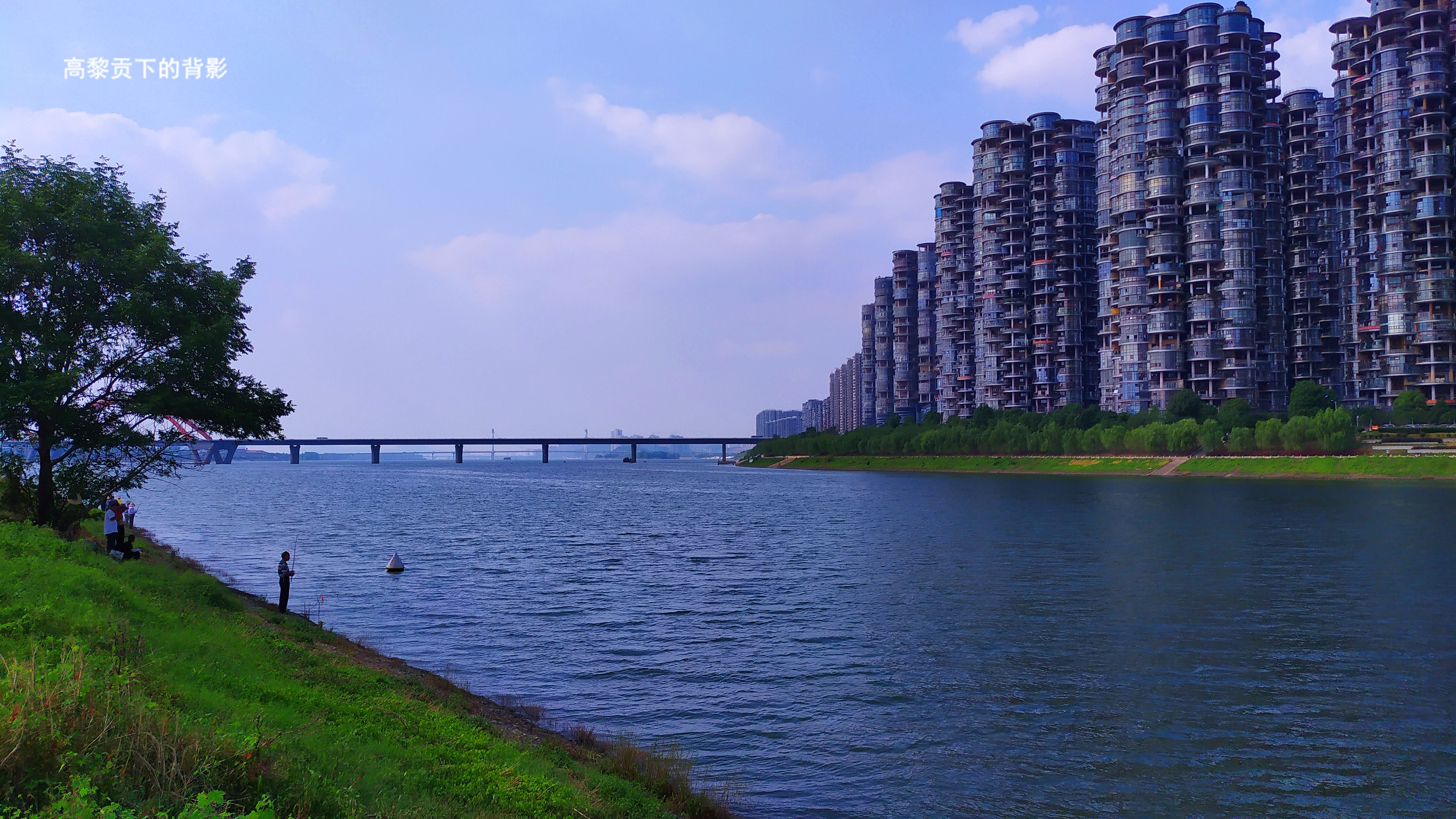 浏阳河弯过了9道弯50里水路到湘江浏阳河入湘江交汇处随拍