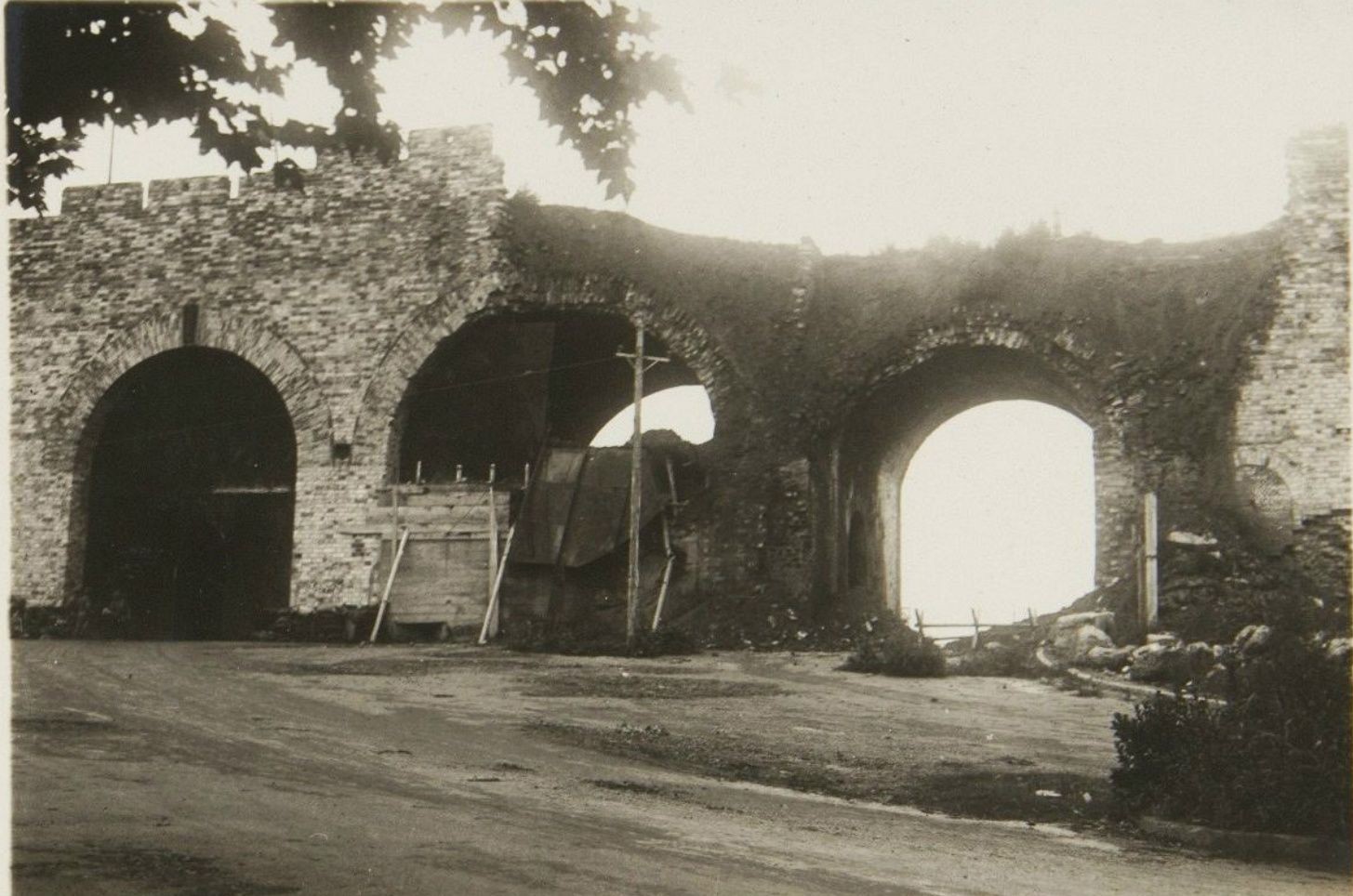 19371938年南京老照片中山陵用竹篱伪装以防止日军轰炸