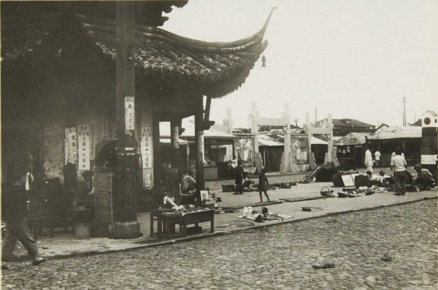 19371938年南京老照片中山陵用竹篱伪装以防止日军轰炸