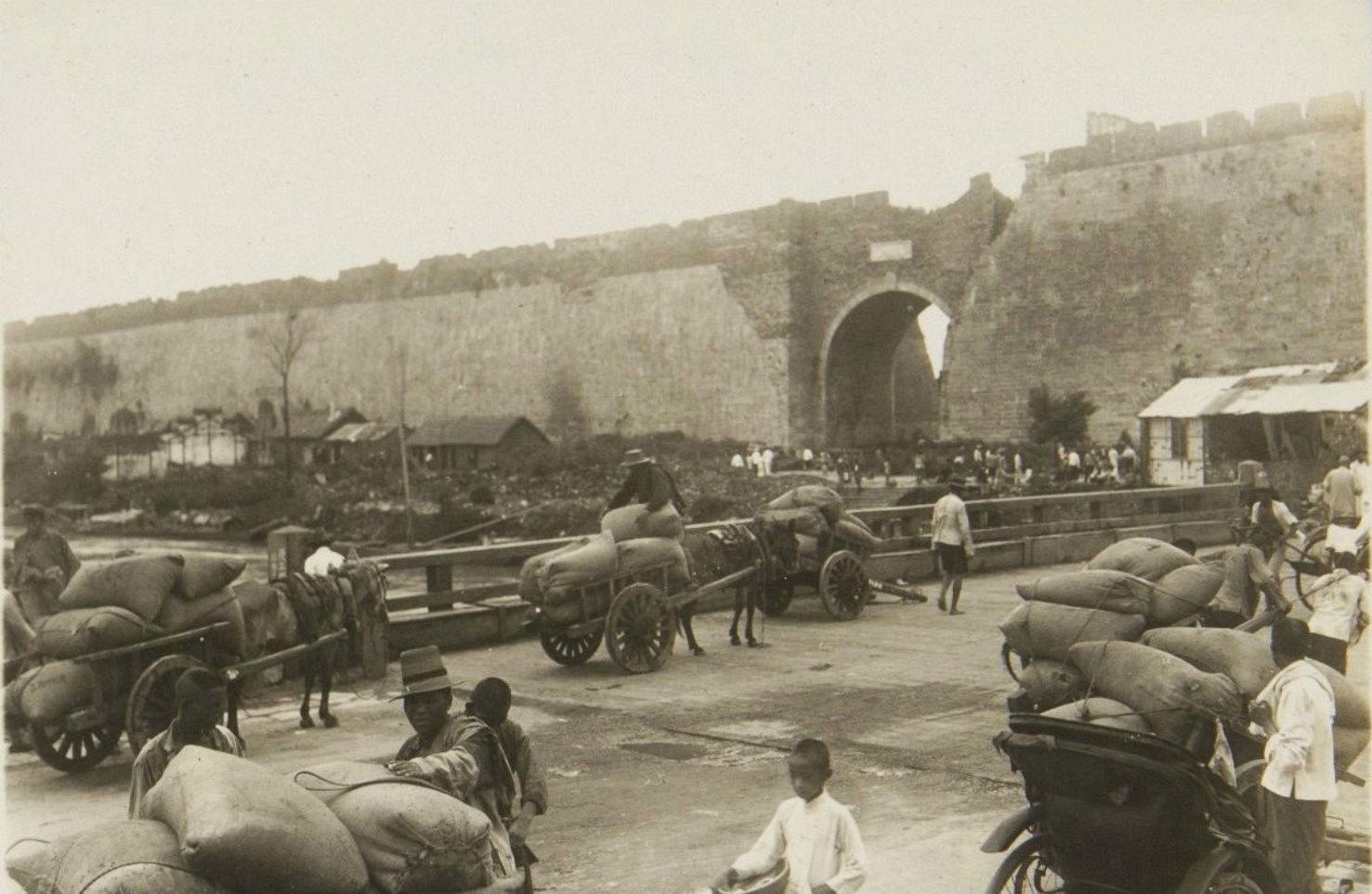 19371938年南京老照片中山陵用竹篱伪装以防止日军轰炸