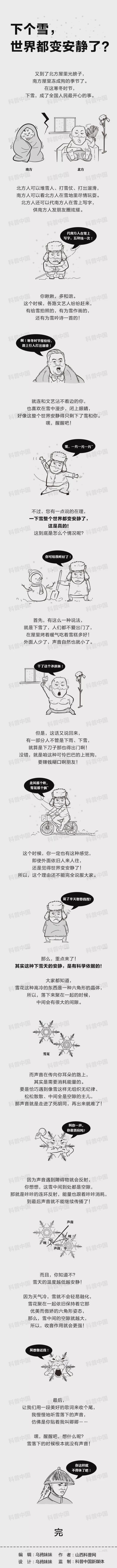 「科普中国」为什么一下雪，整个世界就变得安静了？
