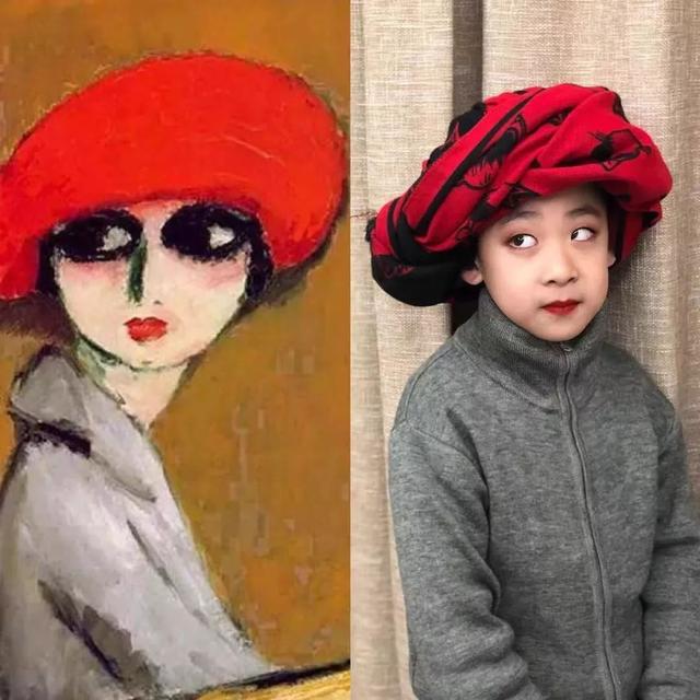 半岛晨报@这群小学生火了，对着名画开始模仿秀，网友笑抽：“太有才了！”