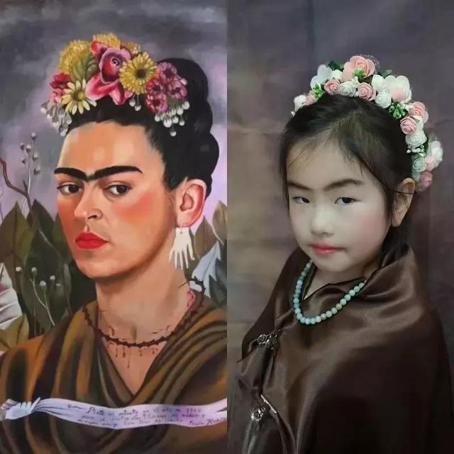 半岛晨报@这群小学生火了，对着名画开始模仿秀，网友笑抽：“太有才了！”