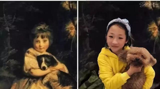 半岛晨报@这群小学生火了，对着名画开始模仿秀，网友笑抽：“太有才了！”