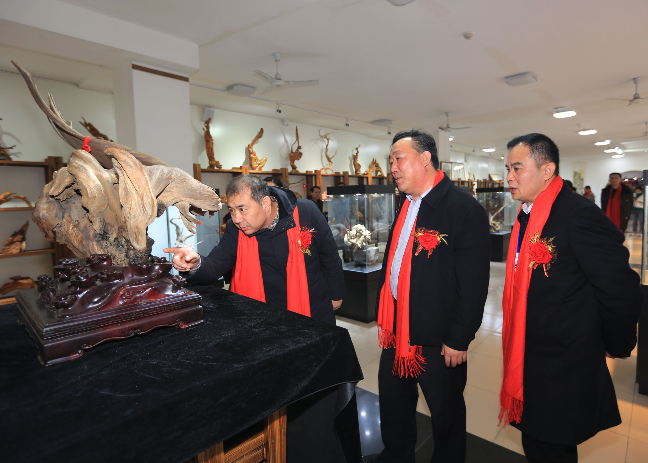 崖柏根雕艺术品相约上党