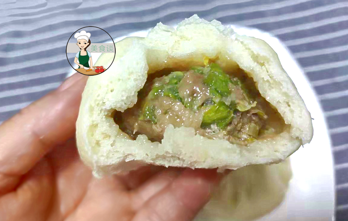 冷天做包子掌握好这几点快速发面馅料多汁包子松软又多汁
