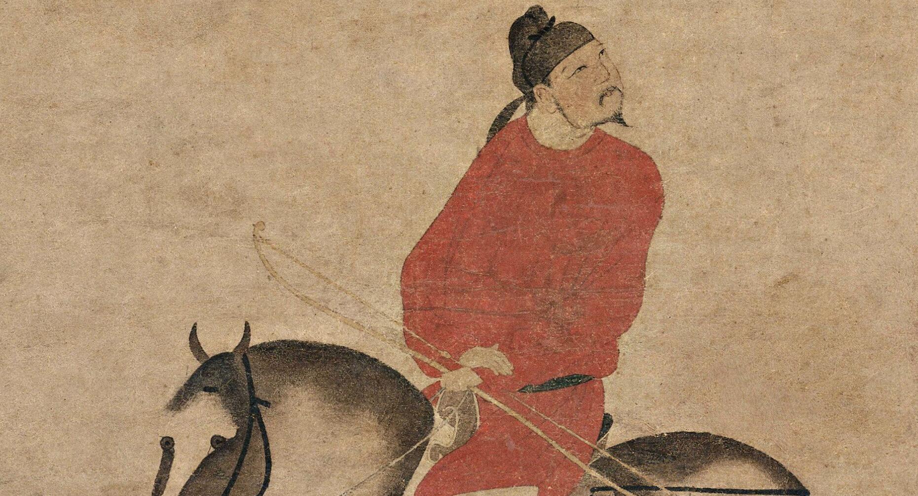 《挟弹游骑图 》局部