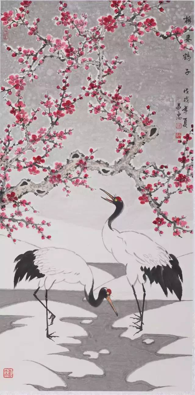 梅妻鹤子 138x68cm 2019年