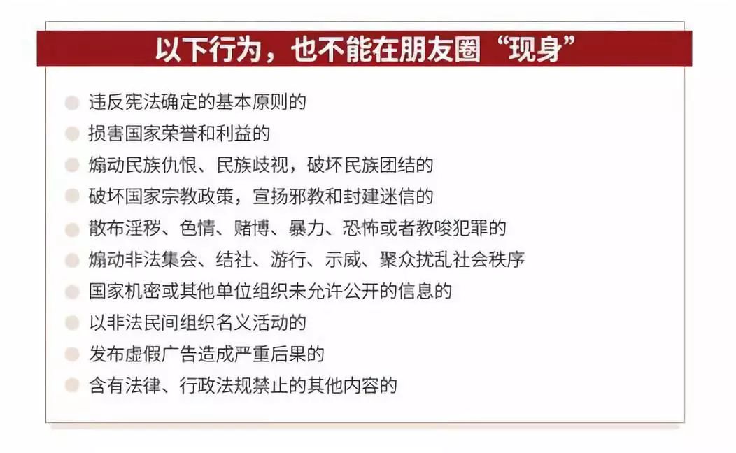 中国消费者报@提醒｜朋友圈发布以下内容，违法！