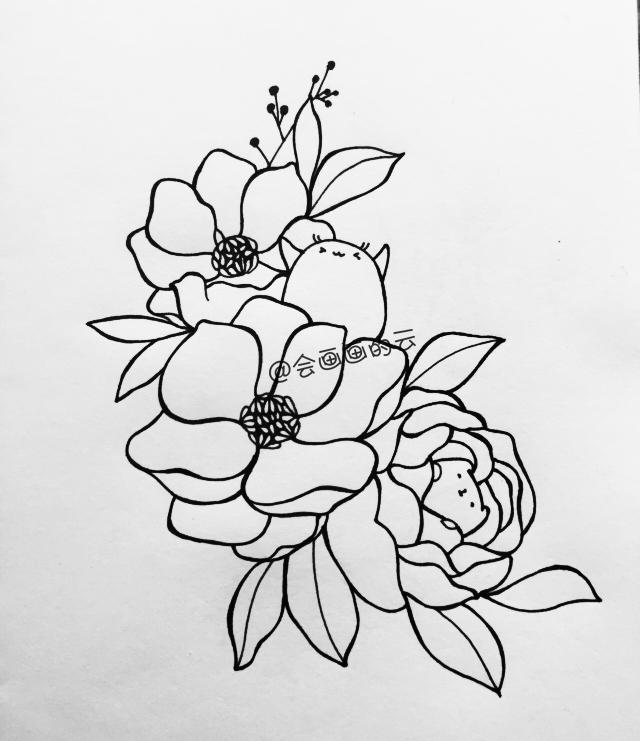 零基础也可以画出好看的画分步骤教你画朵清新的花朵