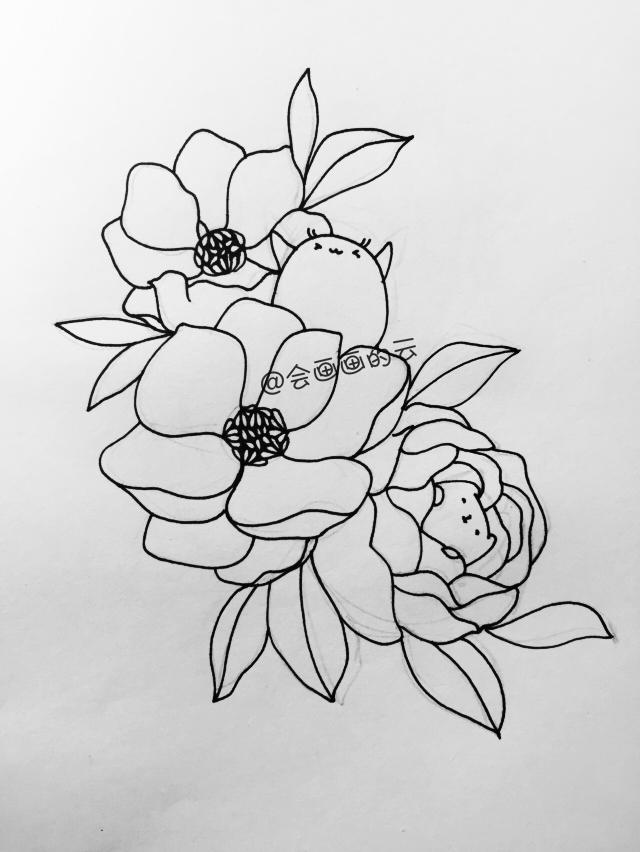 零基础也可以画出好看的画分步骤教你画朵清新的花朵