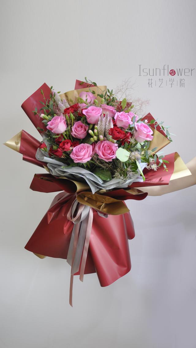 isunflower花艺学院:花艺师入门,现代花束造型全面介绍