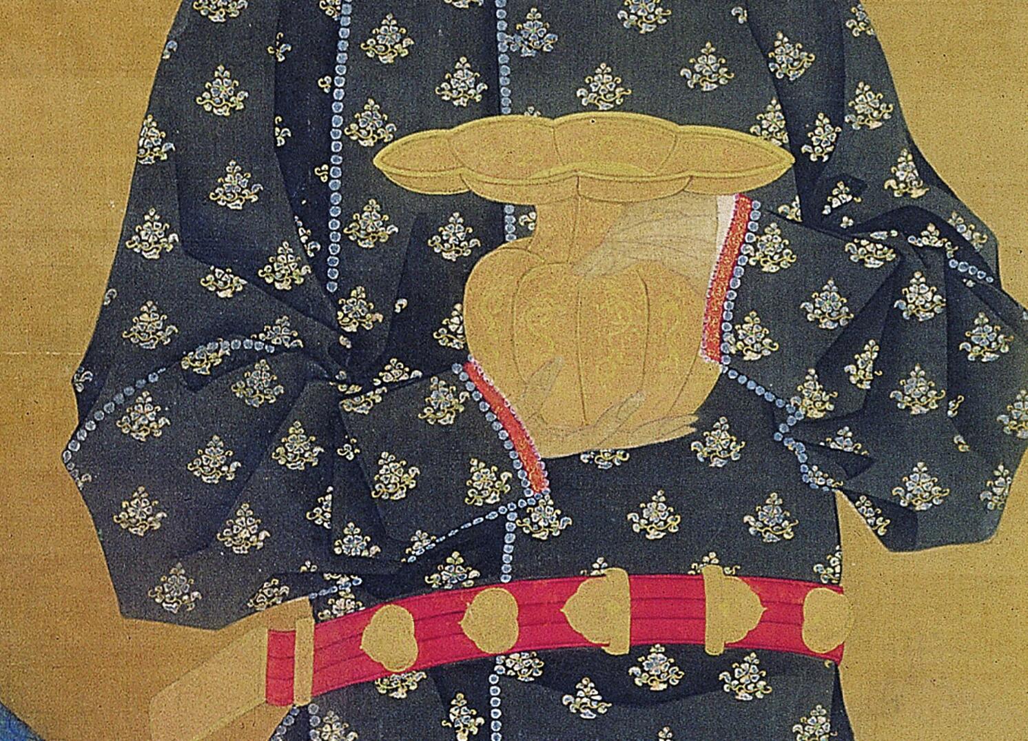 《宋仁宗后坐像》局部