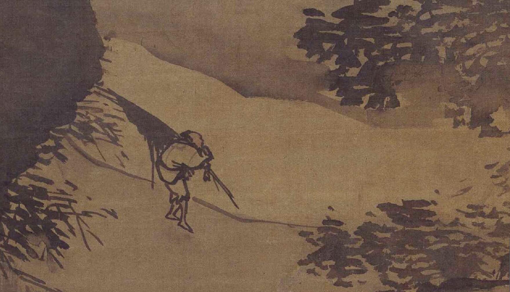 《山雨欲来图轴》局部