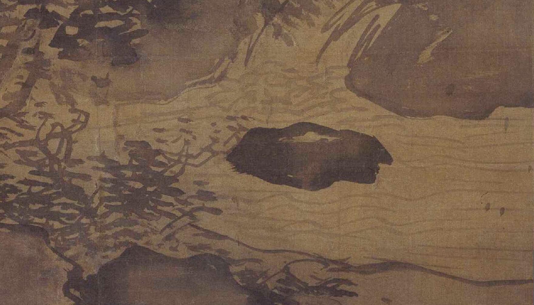 《山雨欲来图轴》局部