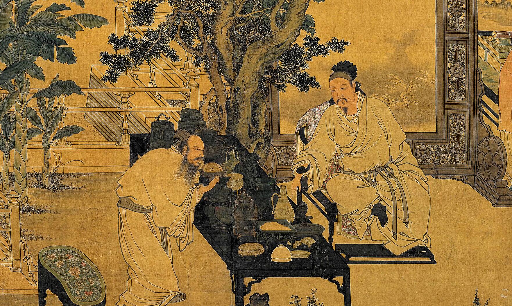 笔法精劲流畅,别具秀逸之态,明代民间绘画大师杜堇