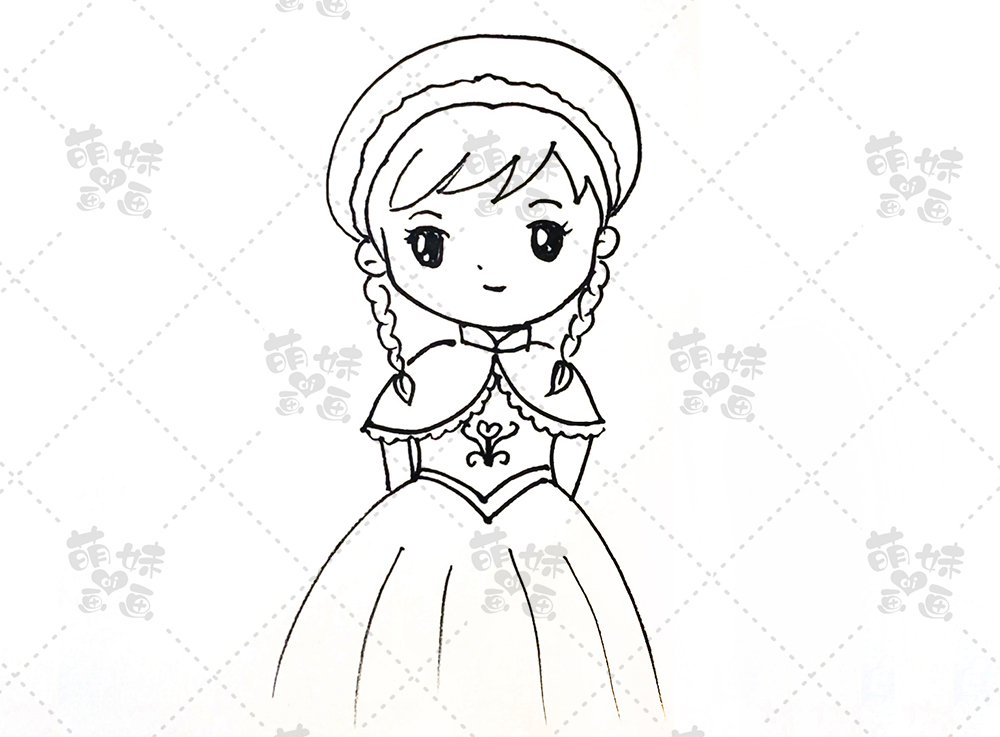 简单又可爱的小公主简笔画合集选出你最喜欢的小公主吧！双赢彩票(图3)