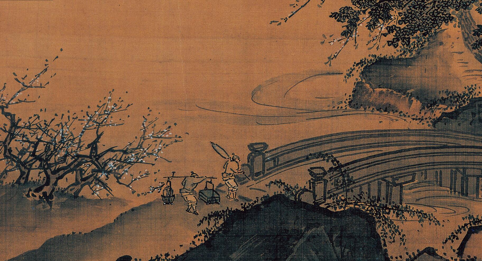 雄俊高爽,苍郁浑厚,用笔劲挺方硬,"浙派山水首席画师"戴进_人民号