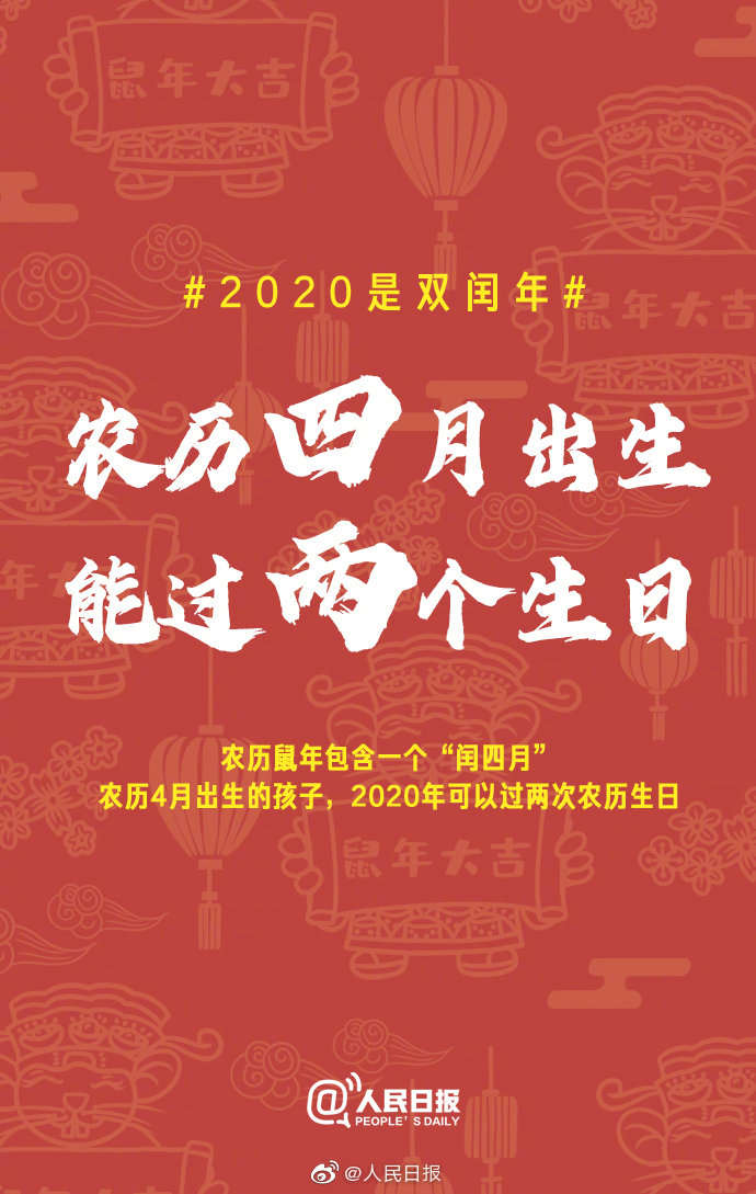 经济日报：2020双闰年！网友：鼠年要多上一个月的班