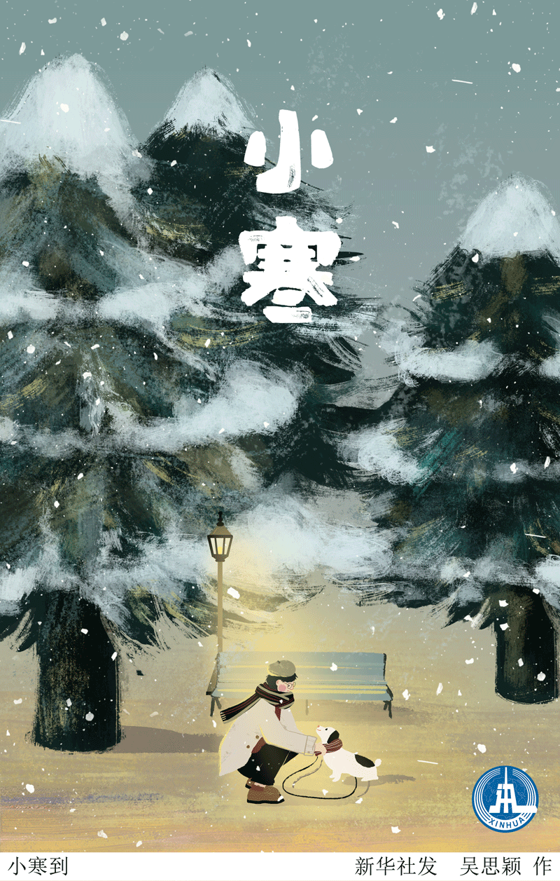 【新华社新媒体】动图插画｜小寒