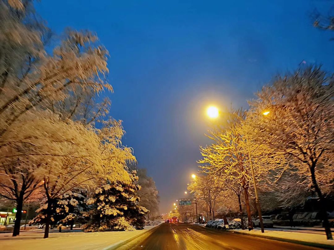 「环球时报」2020年的第一场雪，来了！