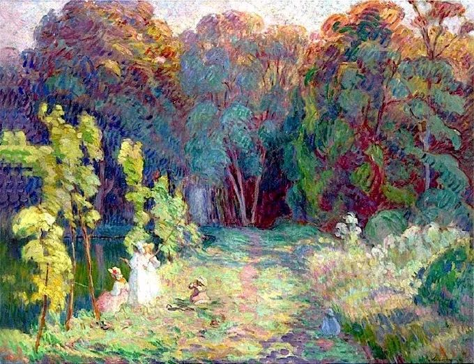 法国后印象派画家亨利莱巴斯克的油画色感太棒了